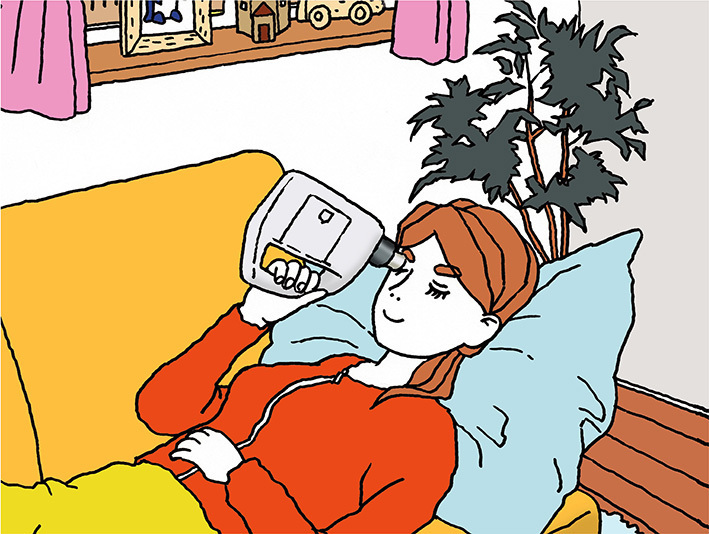 帰宅してから、テレビを見た後、スマホをやった後にドクタービジョンを使う!